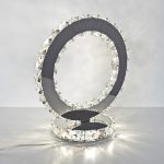 Glass Crystal Ring Light - Turned On - Back