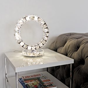Glass Crystal Ring Light in our Showroom