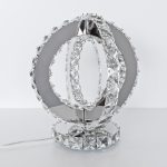 Glass Crystal Double Ring Light - Turned Off