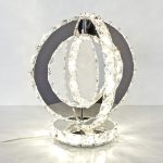 Glass Crystal Double Ring Light - Cool Light
