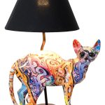 Graffiti Standing Cat Lamp