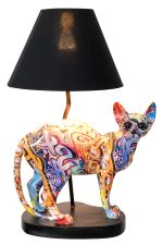Graffiti Standing Cat Lamp
