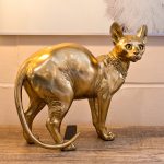 Golden Sphynx Cat Statuette - Image 2