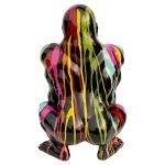 Painted Black Gorilla Statuette - Image 6