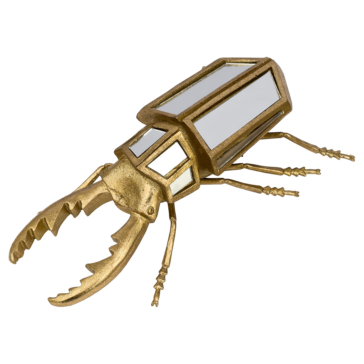 Gold Stag Beetle Ornament - Image 1