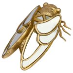 Gold Cicada Bug Ornament