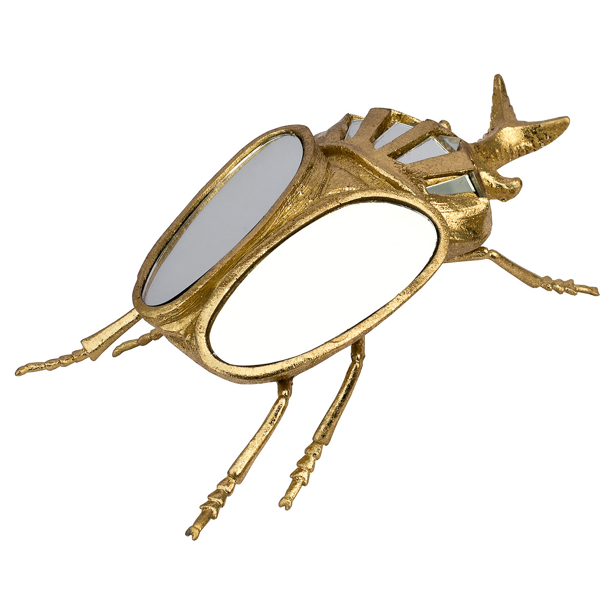 mp181_golden_rhino_beetle_ornament_back Gold Rhino Beetle Ornament - Image 1