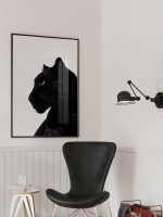 Black Panther Glass Wall Art Picture - Image 2