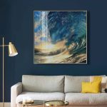 Ocean Wave Glass Wall Art Picture - Image 4