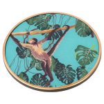 Coasters Circular Monkey Design - Set of 4 - Image 3