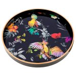 Circular Tray Set With Parrot Design - Image 4