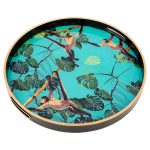 Circular Tray Set With Monkey Design - Image 4