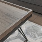Antique Grey Coffee Table Corner Detail