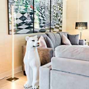 LED Dimmable Black Floor Lamp in our Showroom