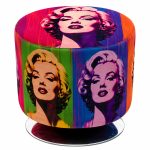 Bespoke Round Swivel Drum Stool - Image 3