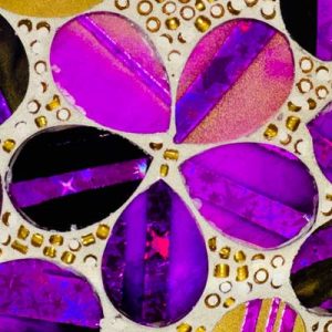 Purple Tile Flower Texture