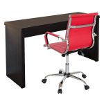 Console Table with Red Office Chair