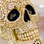 Calavera Sugar Skull in our Showroom - Close Up