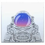 LED Astronaut Light Up Wall Art - Turned Off
