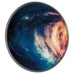 LED Wave Light Up Circular Wall Art - Turned Off