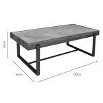 Novara Industrial Style Coffee Table - Image 5