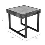 Novara Industrial Style Side Table - Image 6