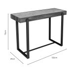 Novara Industrial Style Console Table - Image 5