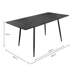 Carleton Extending Dining Table - Dimensions