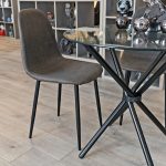Simone Dark Grey Dining Chair in our Showroom
