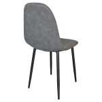 Simone Dark Grey Dining Chair - Back