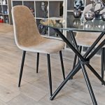 Simone Fawn Dining Chair in our Showroom