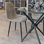 Simone Grey Dining Chair in our Showroom