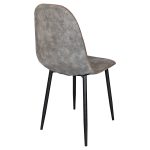 FWL14M Simone Grey Dining Chair - Back