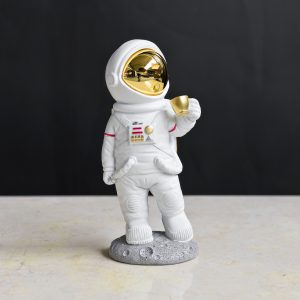 Coffee on the Moon Astronaut Figurine in our Showroom