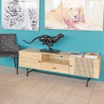 Groove Natural Entertainment Unit in our Showroom