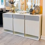 Barnes White and Grey Sideboard in our Showroom