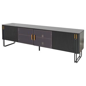 Genero Black and Gold TV Unit