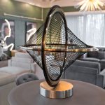 Decorative Orb Sculpture in our Showroom - Side View