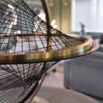 Decorative Orb Sculpture in our Showroom - Close Up