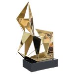 Gold Polygon Sculpture