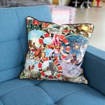 Le Cirque Du Monde Myrtle & Mary Cushion in our Showroom