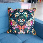 Paradise Lost Noir Myrtle & Mary Cushion in our Showroom
