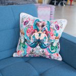 Sirens Myrtle & Mary Cushion in our Showroom