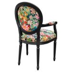 Myrtle and Mary Georgian Dining Carver in Tropical Bomb - Back