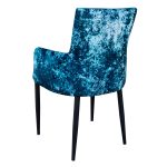 Duncan Bespoke Dining Carver - Sapphire Fabric - Back