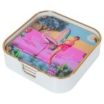 Myrtle and Mary Barbie Square Coasters