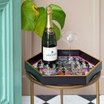 Myrtle and Mary Paradise Lost Hexagon Tray on Display