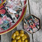 Myrtle and Mary Paradise Lost Hexagon Coasters on Display