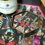 Myrtle and Mary Paradise Lost Hexagon Coasters on Display - Close Up