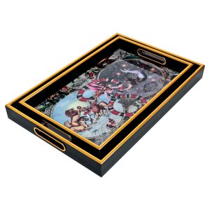 Myrtle and Mary Le Cirque Du Monde Rectangular Trays